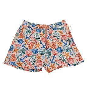 MENS FOREVER 21 TROPICAL DRAWSTRING LINED SWIM BOARD‎ SHORTS SIZE L